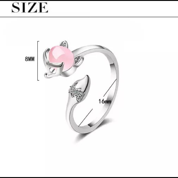 🔥on sale🔥925 Sterling Sliver Fox Adjustable Ring - Picture 10 of 11
